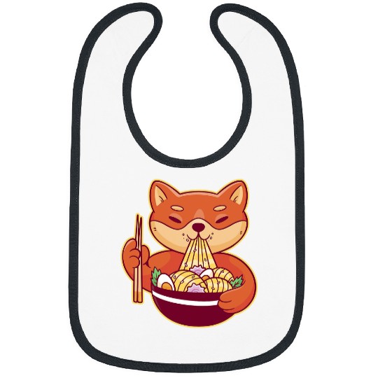 Dog Shiba Inu VXL Funny Shiba Inu Uni Dog Japanese Food Ramen Bibs