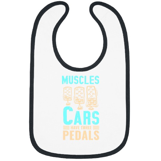 Muscle Carss Three Pedal Manual Gear Car Driver 21 Bibs