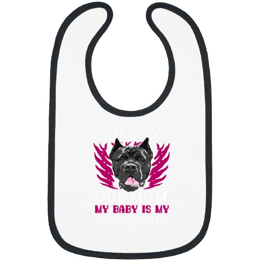 Proud Cane Corso Dog Mom Gift for Women Bibs