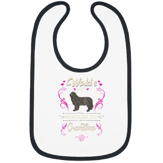 Worlds bests Newfoundland Grandma Dog Breed Owner Bibs