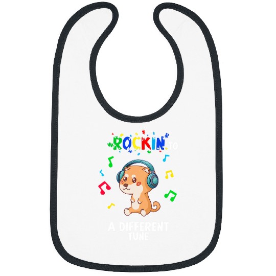 Rockin to a Different Tune Autism Warrior 20 Bibs