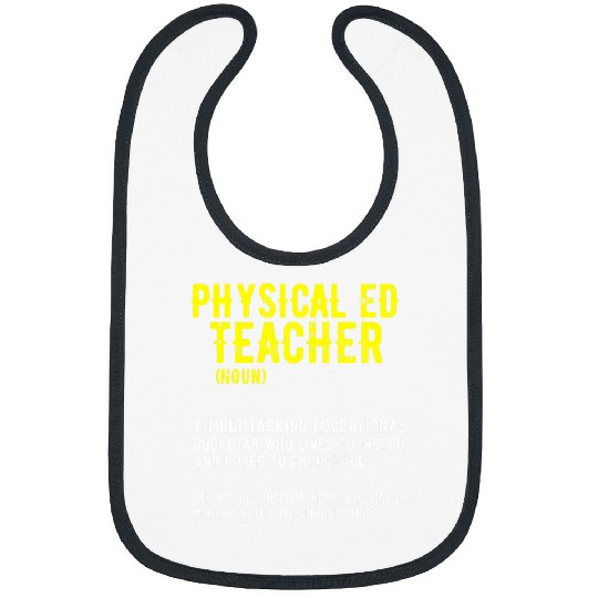 PE Teacher Physical Education Noun Instructor Gym Coachs 2 Bibs