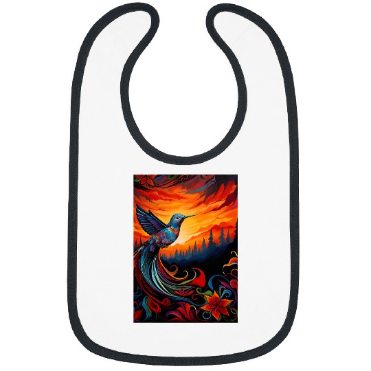 Pacific Northwest Native American Indian Hummingbird Bibs