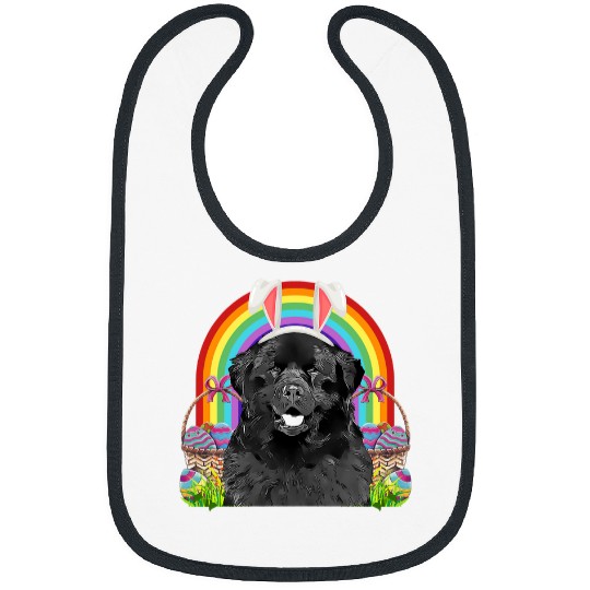 Newfoundland Dog Easter Bunny Egg Hunt Bibs