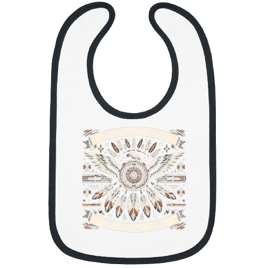 No One Is Illegal On Stolen Land Mens Kids Native American Bibs