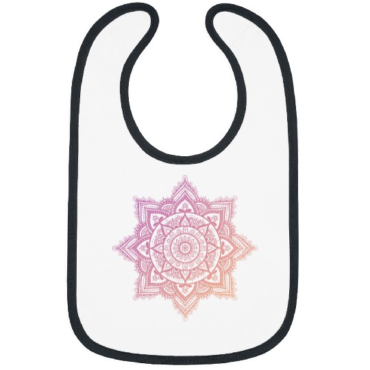 Mandala Sacred Fractal Geometry Art Good Vibe 6 Bibs