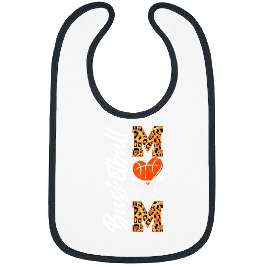 Women Basketball Mom Game Day Vibes Basket Hoop Mothers Day Bibs
