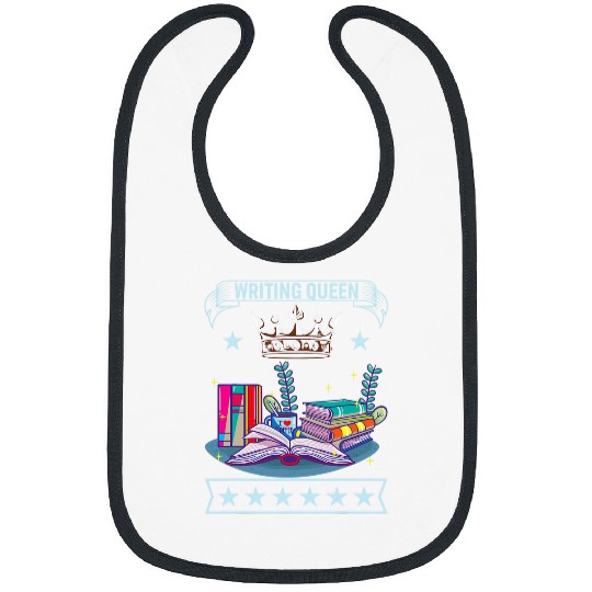 Writing Queen Book Author Writer 1 Bibs