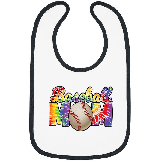 Womens Baseball Mom TieDye Softball Mom Mothers Day Women Bibs