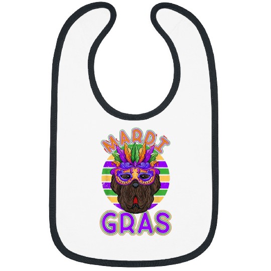 Newfoundland Dog Mardi Gras Bibs