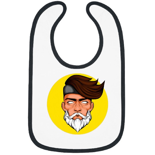 Man With Beard In Italy Beard Lover Idea Bibs