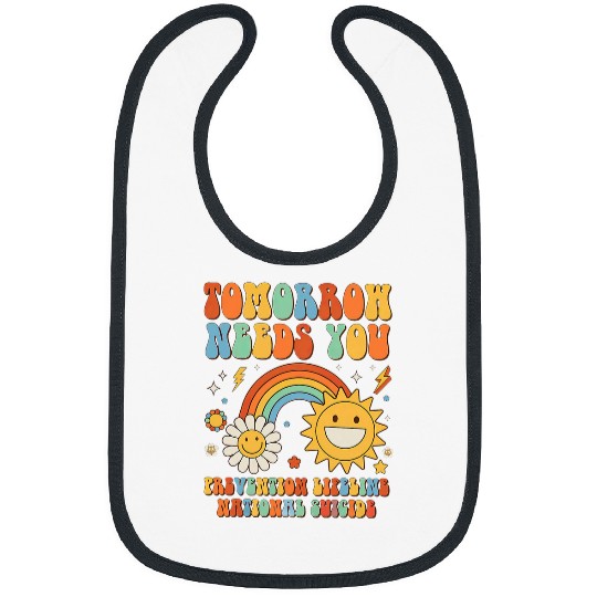 Retro Tomorrow Needs You 988 suicides Prevention Awareness 1 Bibs