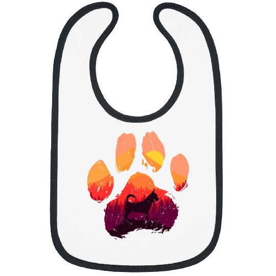 Paw Chihuahua Dog Mom Dad Mountains Sunset Dog Mom Dad Mount Bibs