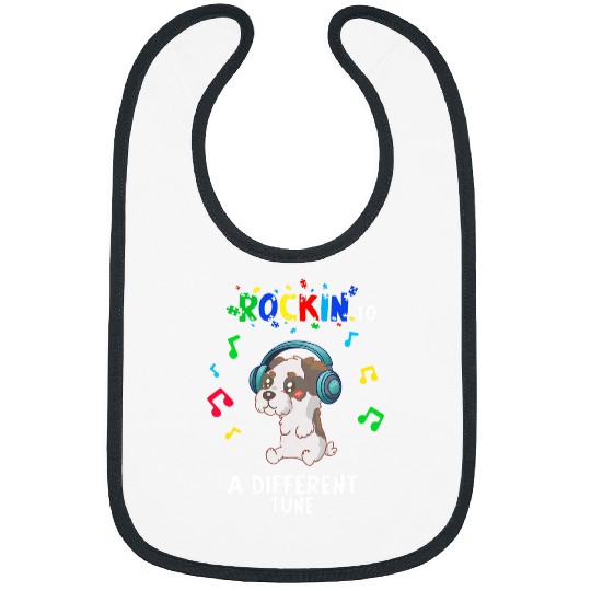 Rockin to a Different Tune Autism Warrior 21 Bibs