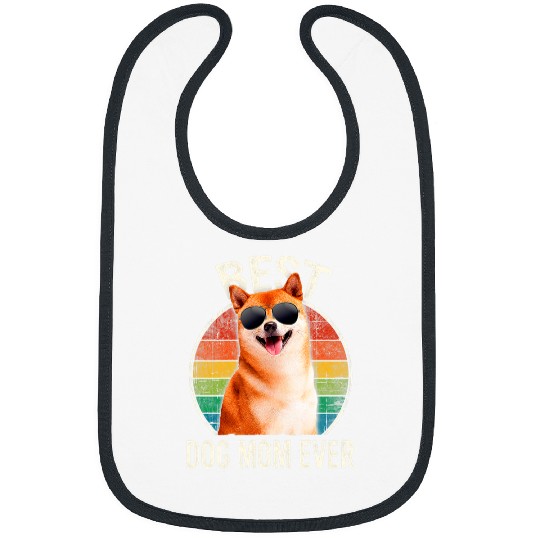 Dog Shiba Inu Womens Women bests Shiba Inu Dog Mom Ever Mothers Day Bibs