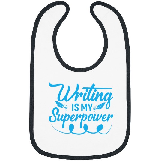 Writing Is My Therapy Author Book Writer 1 Bibs