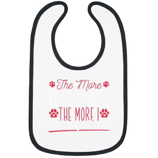 Womens Poodle Skirt Mama The More I Love My Poodle Mom Bibs