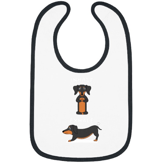 Yoga Meditating Sports Fitness Dog Dachshund Gymnastics Bibs