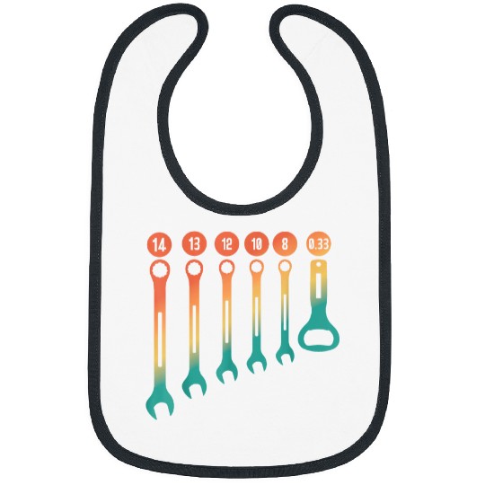 Wrench Bottle Opener 2Funny Beer Mechanic Handyman Bibs