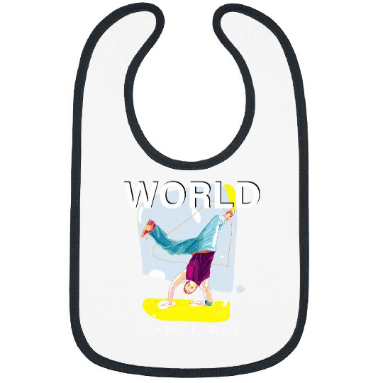 World Dance Day Ballerina Shoes Bibs