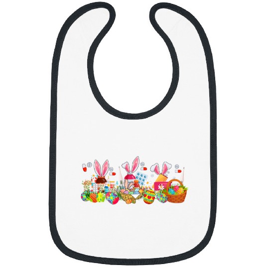 Easter Bunny Pharmacist Tools Costume Hunting Chocolate Eggs Bibs