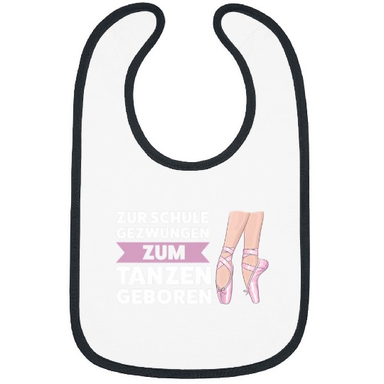 Zum Tanzen geboren Schulkind Ballerina Bibs