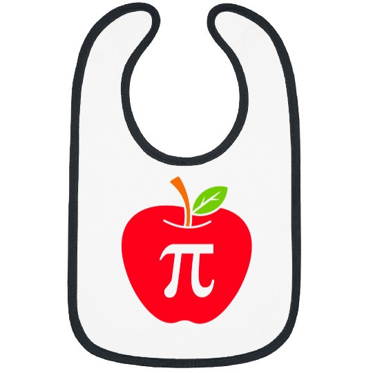Apple Pi Day Math Lover Math Student Teacher Gift Funny Bibs