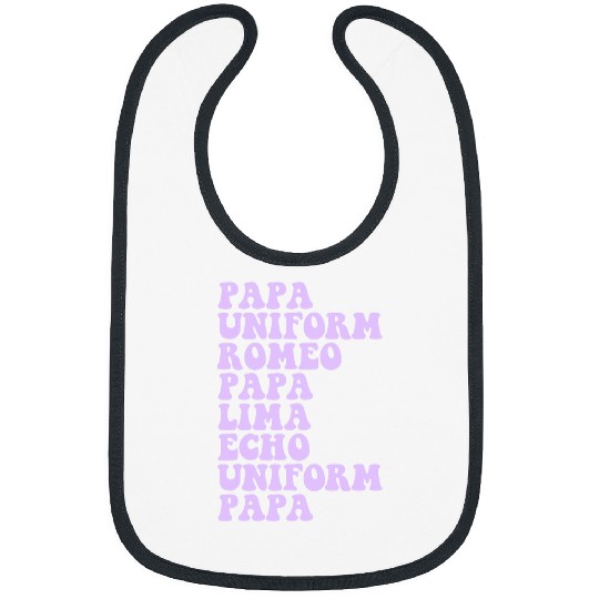 Purple Up Phonetic Alphabet Military Child Month Purple Up Bibs
