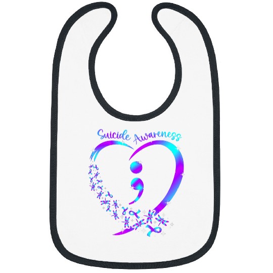 You Matter suicides Prevention Teal Purple Awareness Ribbon 1 Bibs