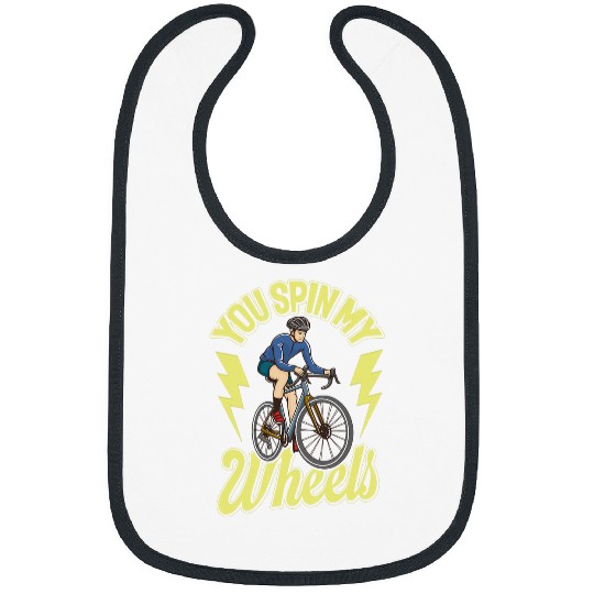 You Spin My Wheels Love Couple Costume Biking Lovers Bibs