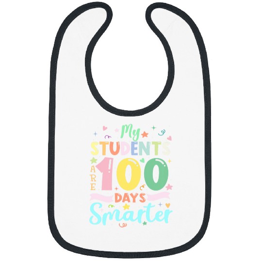 teach 100 days of school preschool prek kindergarten teacher Bibs