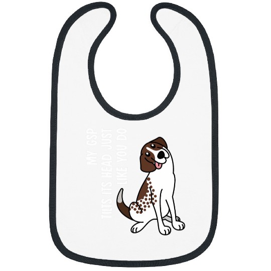 My German Shorthaired Pointer Tilts Its Head Dog Bibs