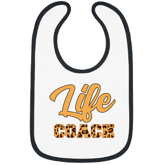 Leopard Print Life Coach Bibs