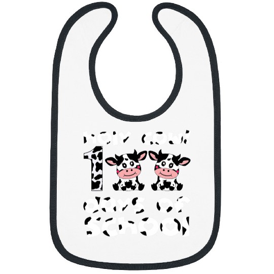 Holy Cow 100 Days Of School Teacher Student 100 Days Smarter 2 Bibs