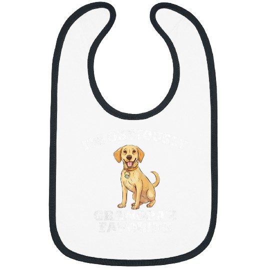 Yellow Lab Grandpa Favorite Labrador Retriever Bibs