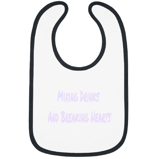 Mixing Drinks And Breaking Hearts Funny Bartender Bibs