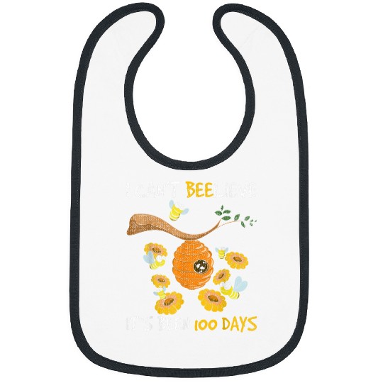 Funny Honey Bee Teacher Student Kids Gift 100 Days Of School Bibs