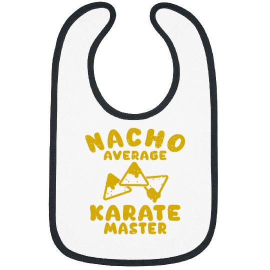 karate funny nacho average karate master cinco de mayo Bibs