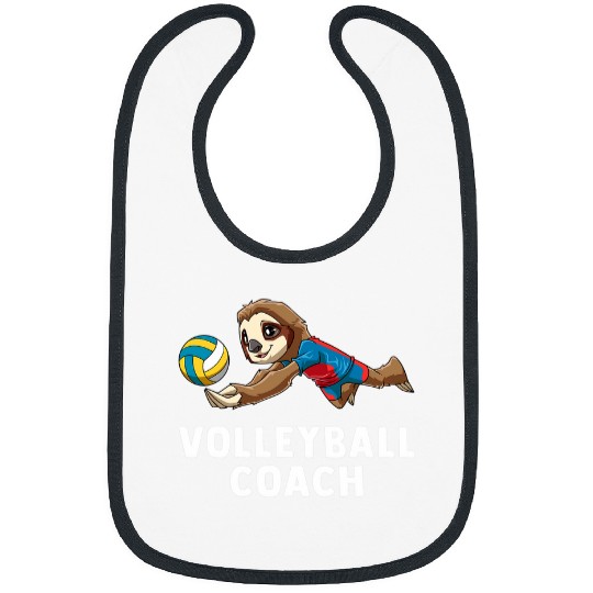 Mens Volleyball Coachs Sloth 2Funny Sloth Volleyball Team Bibs