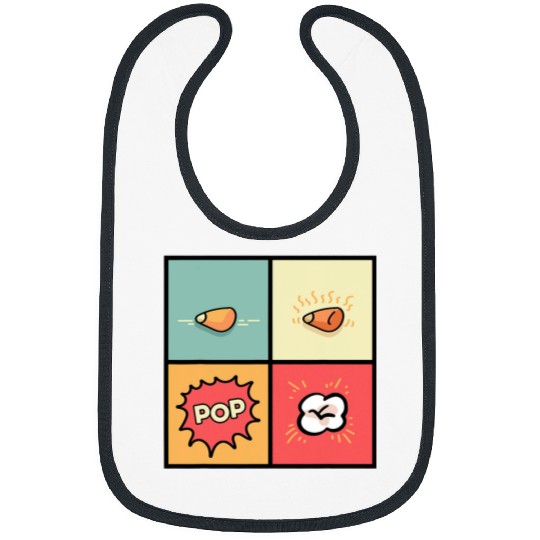 Popcorn Pop Chef or Cook Bibs