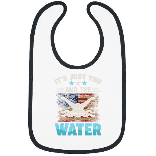 US Flag Swim Coachs Trainer Instructor Swimming Coaches Bibs