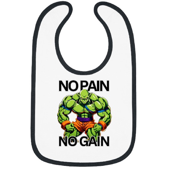 No Pain No Gain Fitness Workout Bodybuilding Bibs