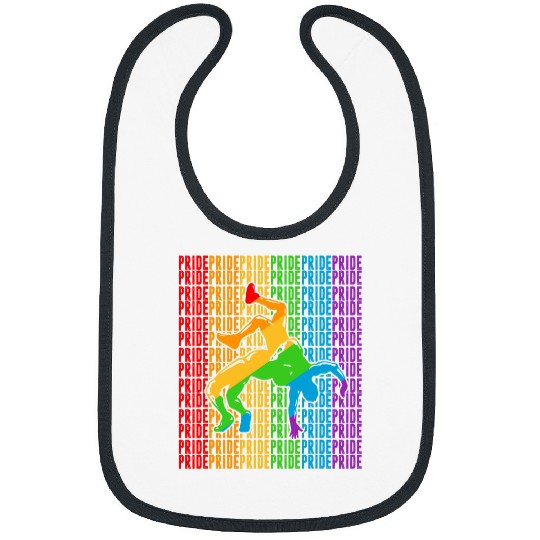 Gay Wrestler Pride Month LGBT Rainbown Flag Wrestling Bibs
