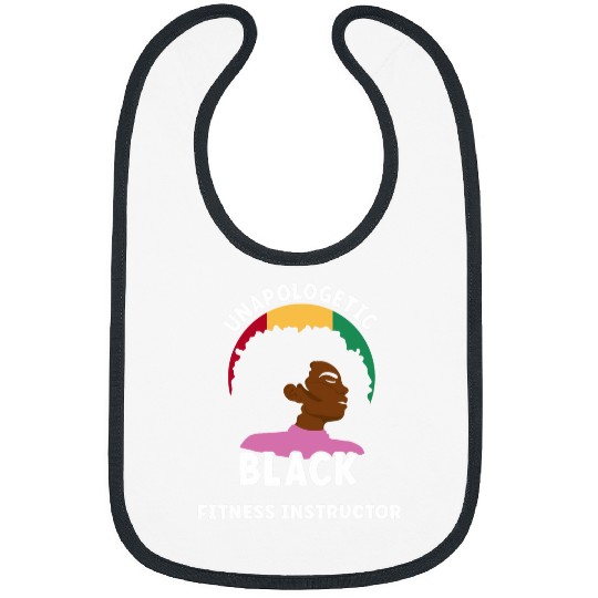 Unapologetic Black Fitness Instructor Afro Proud Juneteenth Bibs