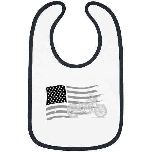 Patriotic Biker Flag 2American Pride Motorcycle Bibs
