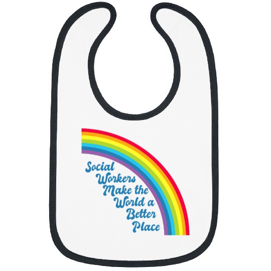 Inspirational Social Work Rainbow Beautiful Social Worker Bibs