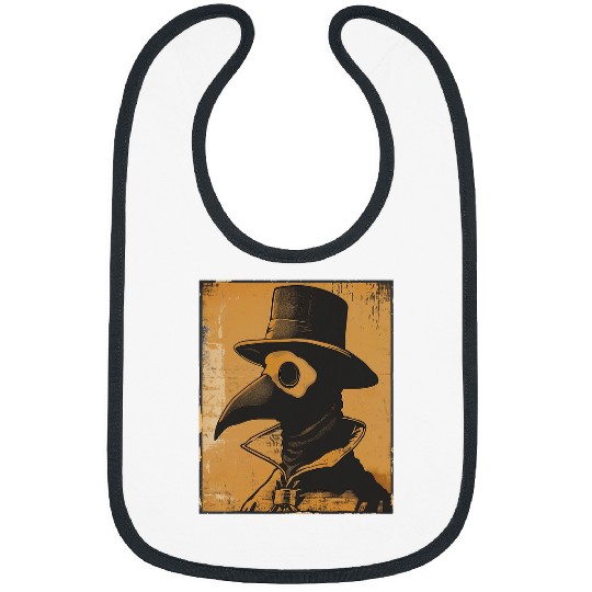 vintages Plague Doctor Ancient medicines Medieval Chemist Art Bibs