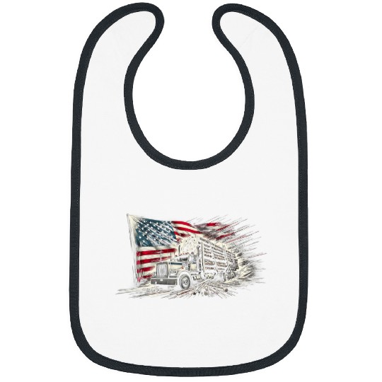 vintages Logger With American Flag LoggingCarpenter 25 Bibs