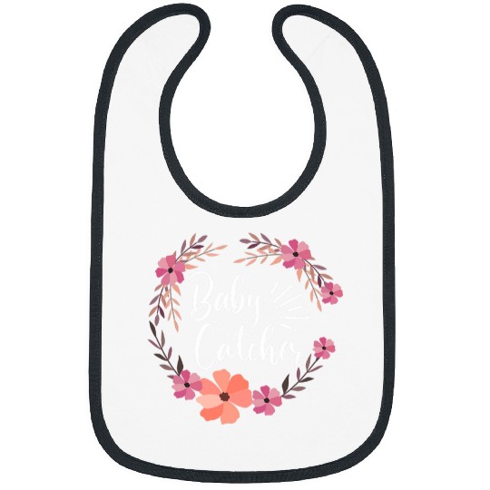 Obgyn nurses Gynecology Obstetric Floral Baby Catcher Midwife Bibs