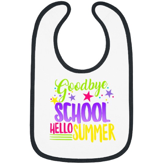 Happy Last Day Of School Teacher Hello Summer Student Gift 5 Bibs